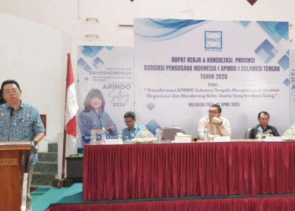 APINDO Sulteng Gelar Rakerkonprov 2026, Perkuat Organisasi dan Dorong Iklim Usaha Berdaya Saing