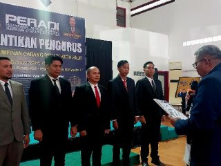 Ito Lawputra Nahkodai Kepengurusan Baru DPC PERADI Kota Palu