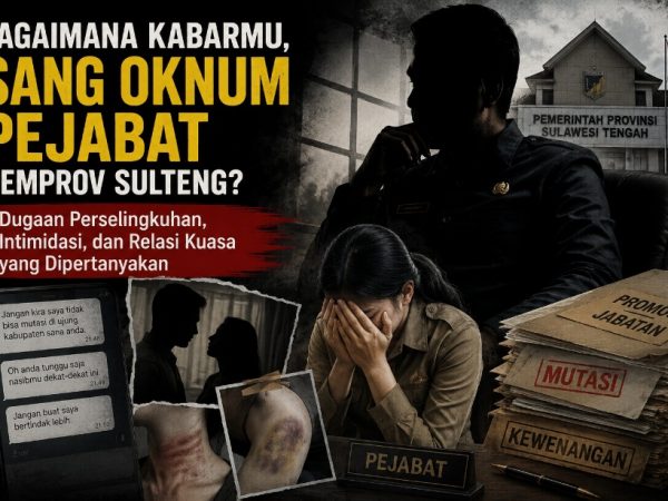 Bagaimana Kabarmu, Sang Oknum Pejabat Pemprov Sulteng? Dugaan Perselingkuhan, Intimidasi, dan Relasi Kuasa yang Dipertanyakan