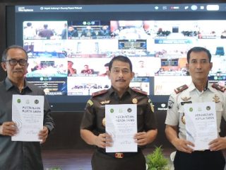 Kejati Sulteng Teken PKS Persidangan Elektronik, Perkuat Transformasi Peradilan Digital