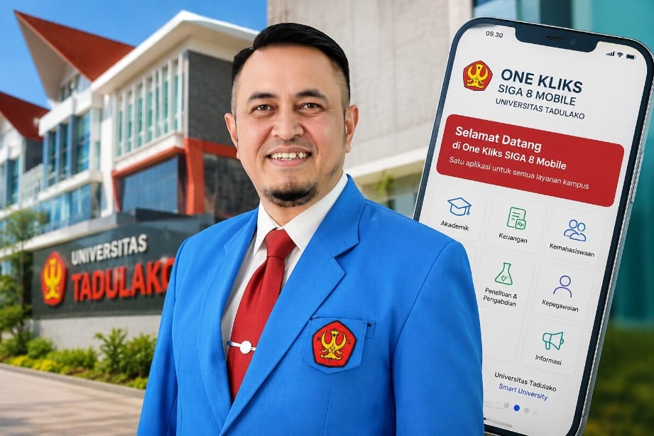 Prof. Amar Resmikan One Kliks SIGA 8 Mobile, Untad Mantapkan Langkah Menuju Smart University