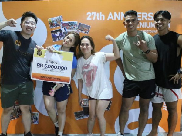 Milenium Gym Rayakan 27 Tahun, Gelar Lomba dan Fun Games Berhadiah Rp27 Juta