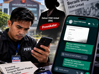 Dari Ucapan “Provokator” hingga Chat WhatsApp, Dekan FKM Untad dan Wartawan Radar Sulteng Saling Klaim