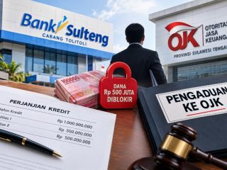Dana Rp500 Juta Diblokir, Nasabah Adukan Bank Sulteng Cabang Tolitoli ke OJK